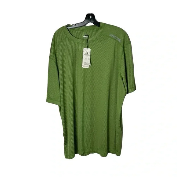 Y2K,NWT, ASCEND Men 2XLT
shirt,Sportwear,active,Green logo,UPF 30, anti-odor,dry - Picture 4 of 16
